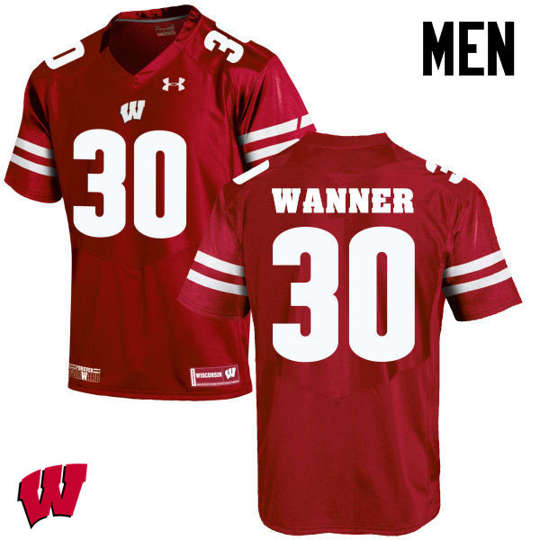 Wisconsin Badgers Men's #30 Coy Wanner NCAA Under Armour Authentic Red College Stitched Football Jersey WM40G30BI